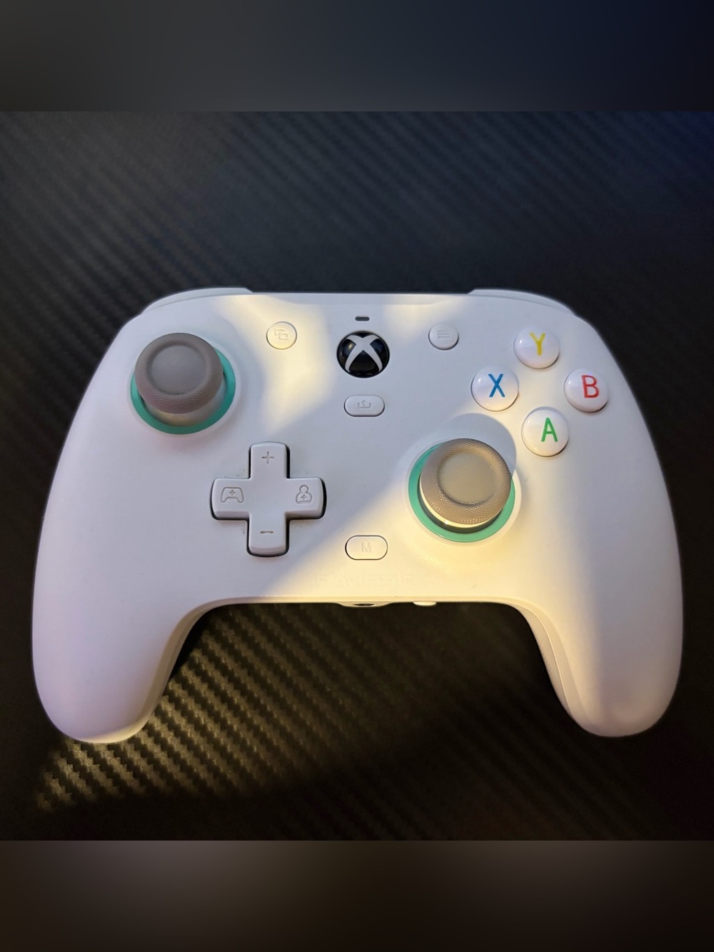 Xbox-Style Wireless Controller in White with Mint Accent Rings